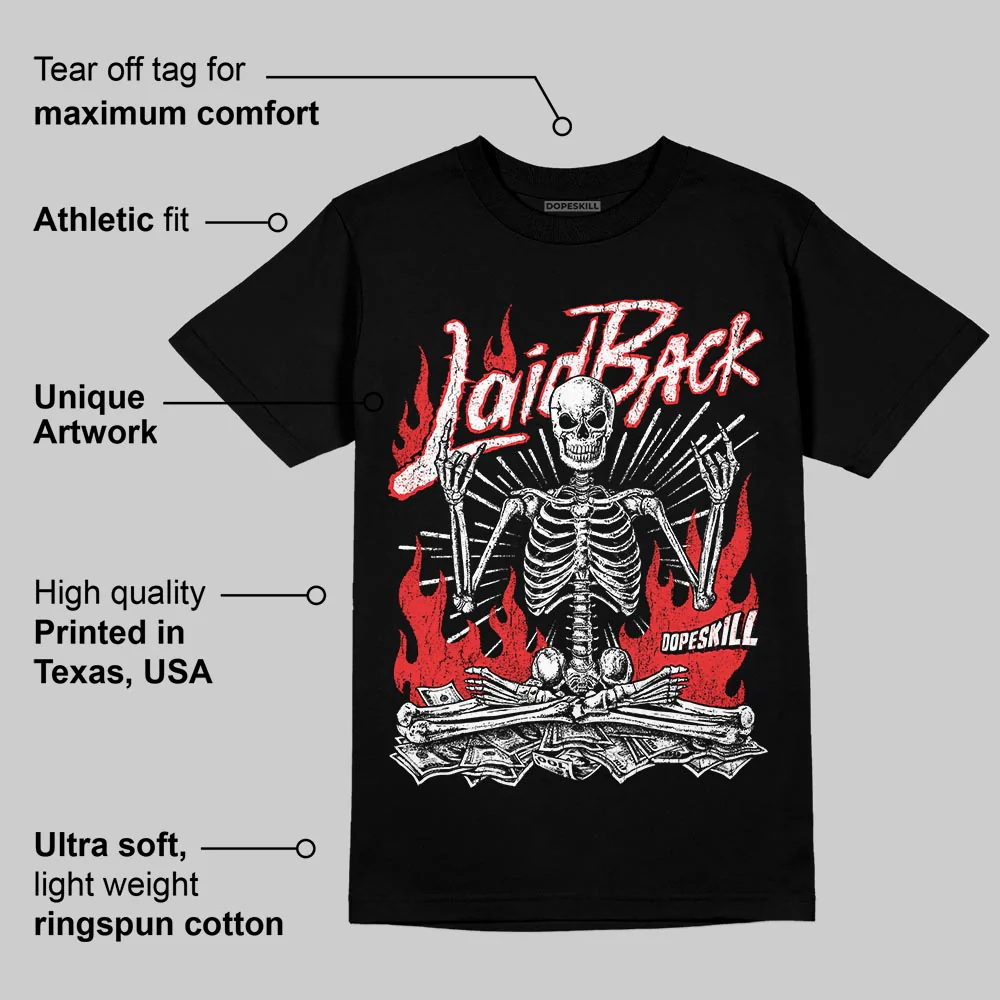 Black/White 'Laid Back' DopeSkill Graphic T-Shirt - Image 3