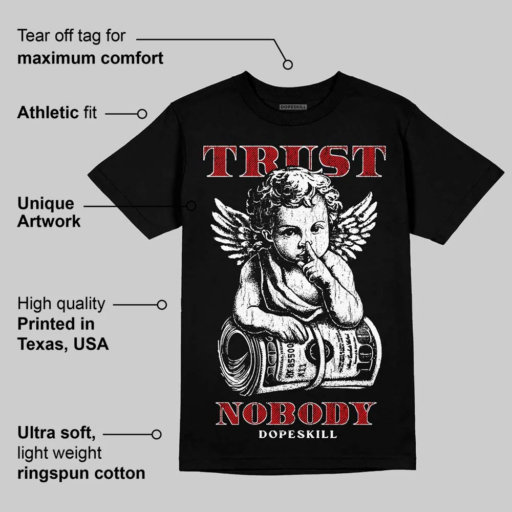 Black/White 'Trust Nobody' DopeSkill Graphic T-Shirt - Image 3