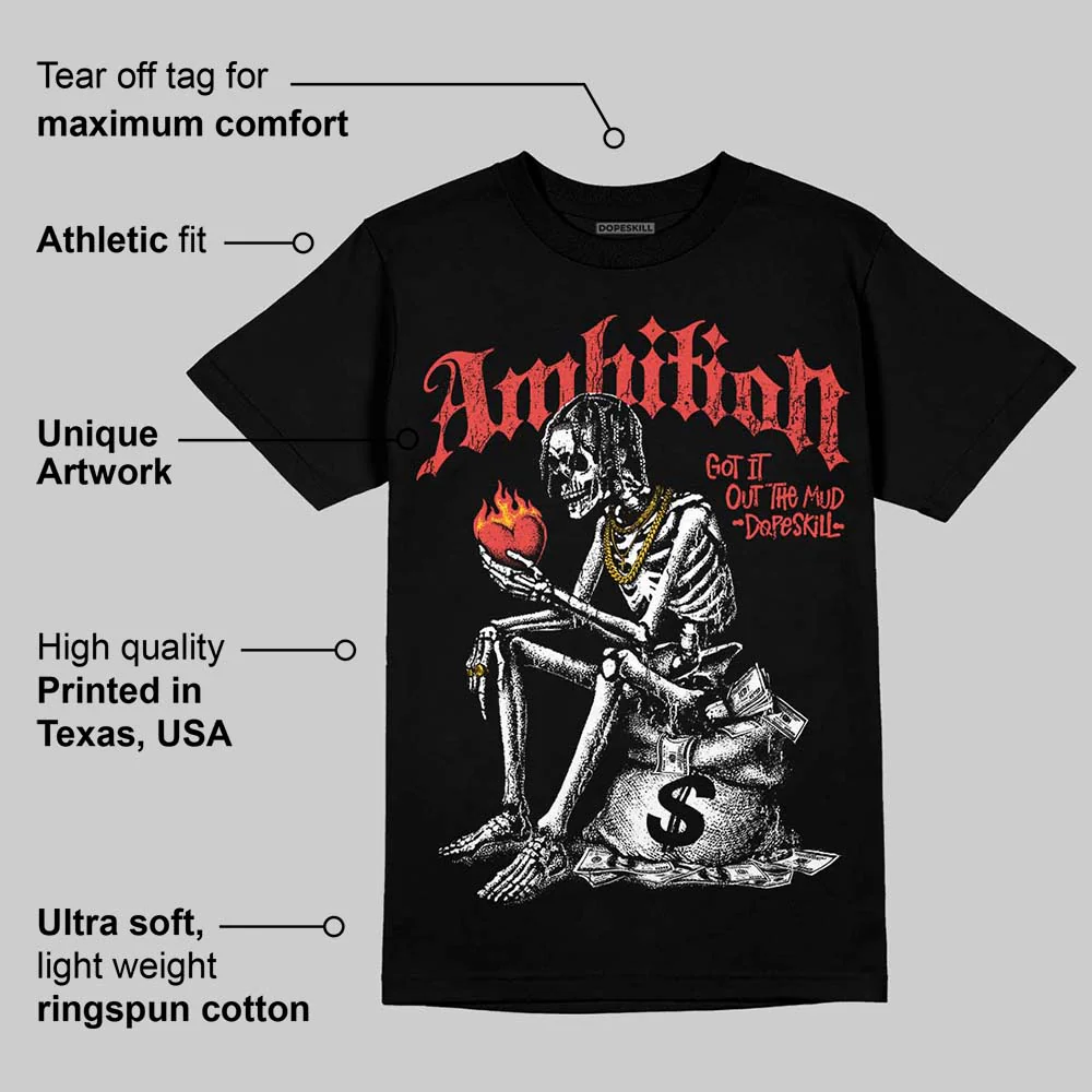 Red Collection DopeSkill T-Shirt Ambition Graphic - Image 4