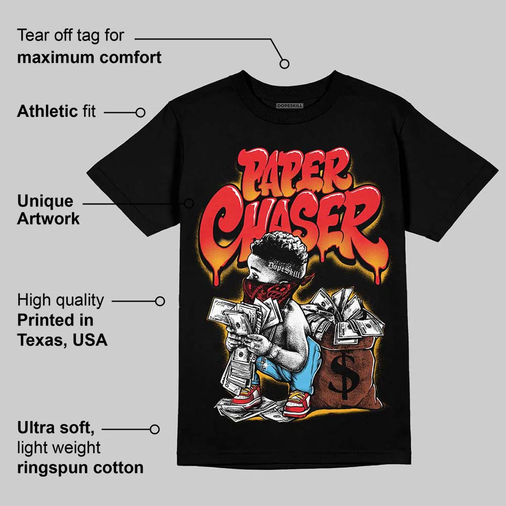Red 'Paper Chaser Boy' DopeSkill Graphic T-Shirt - Image 4